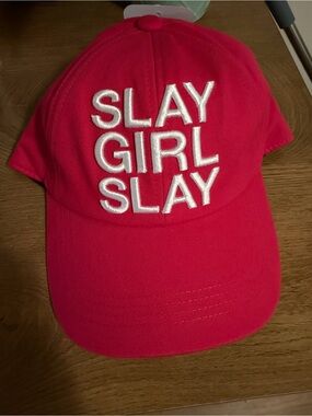 Pink "SLAY GIRL SLAY" Embroidered Baseball Cap